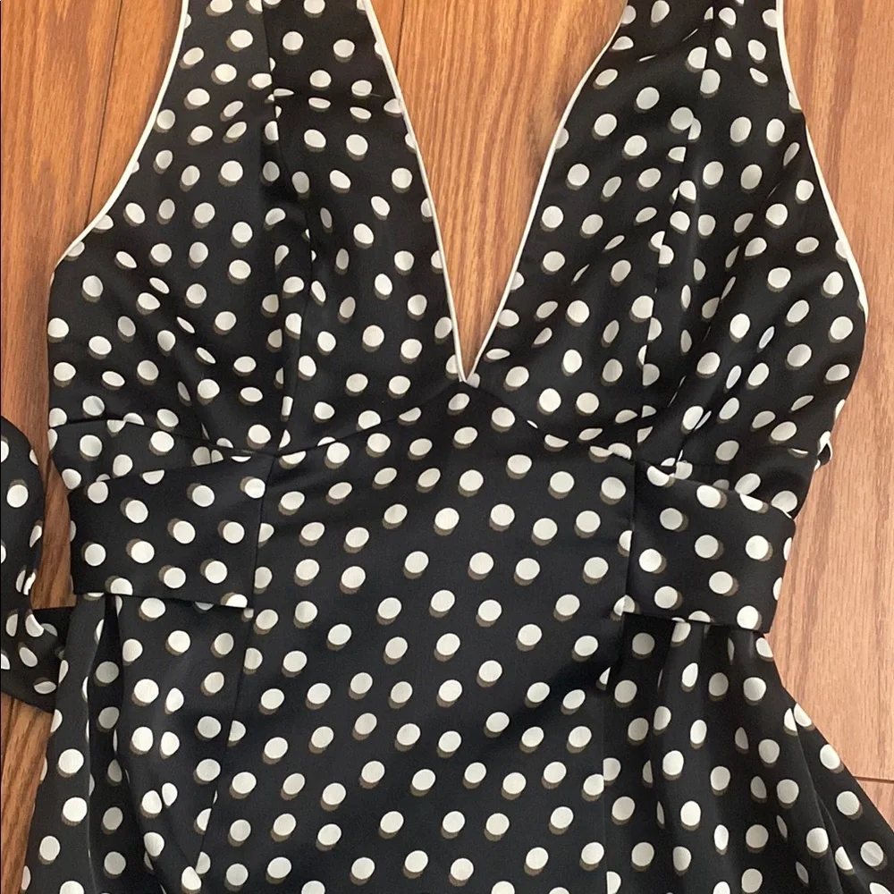 Polka Dot Black and White Dress - Picture 4 of 6